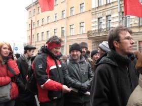 Юрий Шевчук на марше. Фото Вадима Прилуцкого