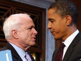Барак Обама и Джон Маккейн. Фото: zman.com