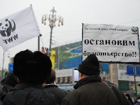 Митинг против браконьерства, Москва. Фото Каспарова.Ru