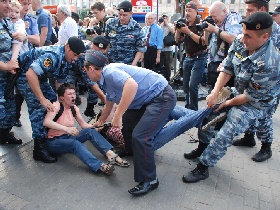 Триумфальная площадь, разгон "Митинга несогласных". Фото: Каспаров.Ru