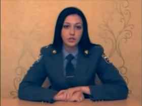 Кадр из видеообращения Екатерины Рогозы