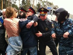 Задержания в Жуковском. Фото: www.publicpost.ru