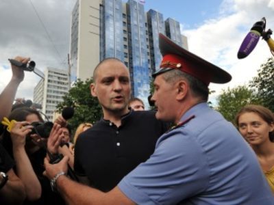 Задержание Удальцова. Фото: rusnovosti.ru