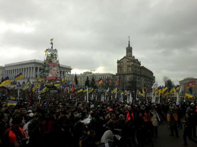 Акция за отставку правительства в Киеве. Фото: twitter.com
