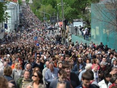 Оппозиционный марш в Москве. Публикуется в блоге автора