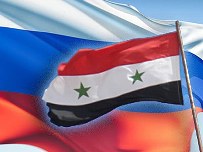 Флаги России и Сирии Фото: vpoanalytics.com