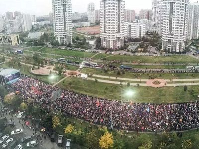 Митинг в Марьино, 20.9.15, "все 500 человек". Фото: Е. Фельдман, novayagazeta.ru