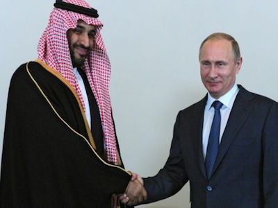 Саудовский принц и Путин. Фото: bbc.com
