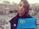 Певица Джамала с флагом крымских татар. Источник - zefir.ua