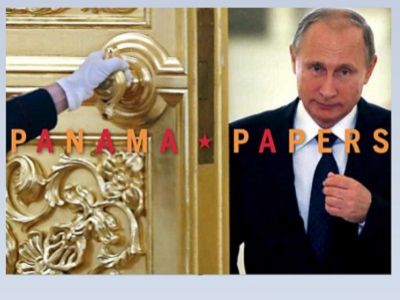 Путин и разоблачение панамских оффшоров. Фото: lemonde.fr