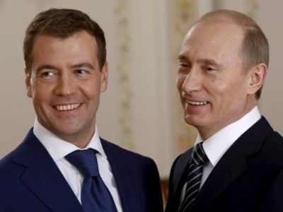 Дмитрий Медведев и Владимир Путин. Фото: sport.kazanfirst.ru