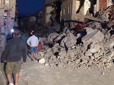 Землетрясение в Италии. Фото: ntv.ru