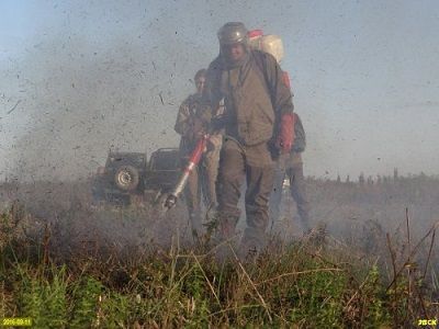 Тушение пожара в Краснодарском крае, 11.9.16. Фото twitter.com/ewnc_org
