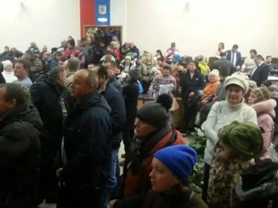 Протест работников рынка в Калуге. Фото: svoboda.org