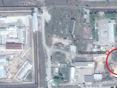 Территория ИК-46, красный круг — особняк Ильи Чикина. Фото: Google Maps