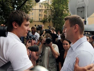 Дмитрий Гудков и Алексей Навальный. Источник - tagesanzeiger.ch