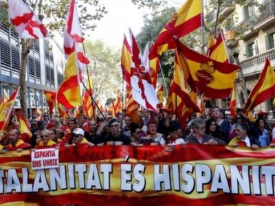 Акция за единство Каталонии и Испании Фото: Reuters