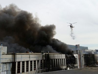 Пожар на заводе ЗИЛ. Фото: novayagazeta.ru