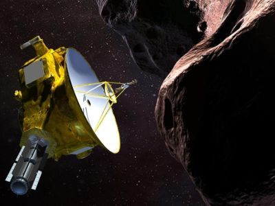 зонд New Horizons у астероида. ФОТ: Твиттер