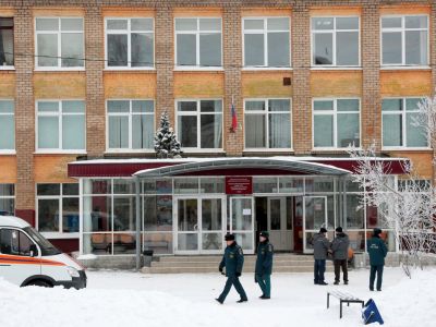 Школа №127 в Перми. Фото: Максим Кимерлинг / ТАСС / Scanpix / LETA