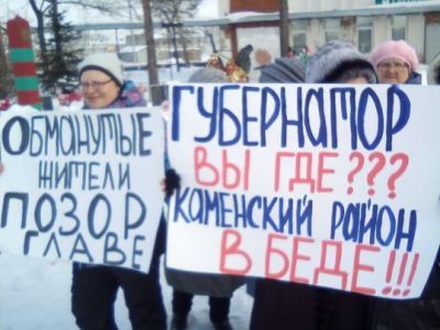 Пикет с требованием отставки главы. Фото: Тochkanews.ru