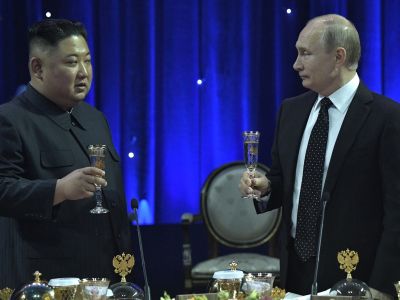 Ким Чен Ын и Владимир Путин на официальном приеме, 25.4.19. Фото: kremlin.ru