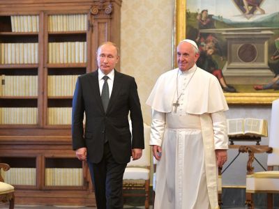 Папа римский Франциск I и Владимир Путин. Фото: www.tvc.ru