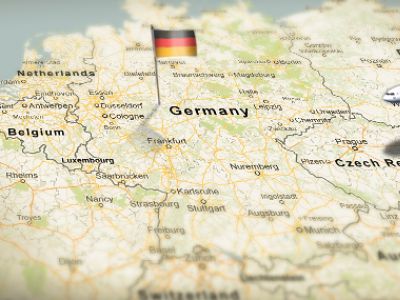 Германия на топографической карте. Фото: saviconlogistic.ru