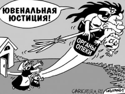 Ювенальная юстиция - Баба-Яга. Карикатура: caricatura.ru