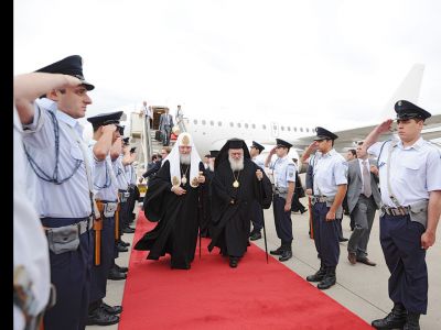 Визит в Афины в июне 2013 года патриарх Кирилл совершил на Airbus A318. Фото: patriarchia.ru