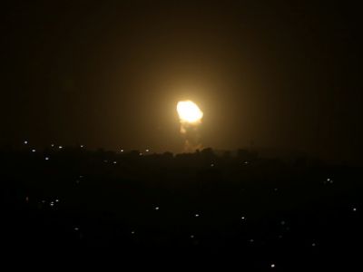Ракетный обстрел Израиля. Фото: Reuters