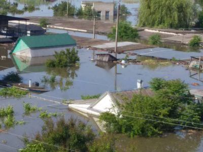 Последствия наводнения после подрыва Каховской ГЭС. Фото: t.me/astrapress