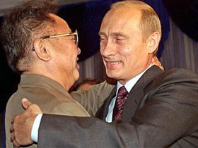 Путин и Ким Чен Ир. Фото сайта www.zeka.ru