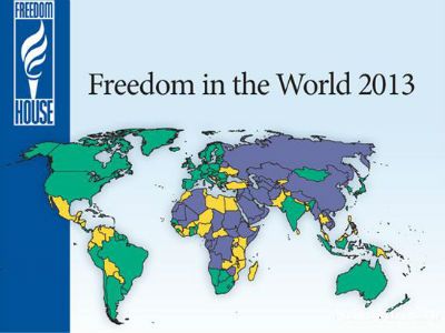 Карта свободы — 2013. Изображение: novostink.ru